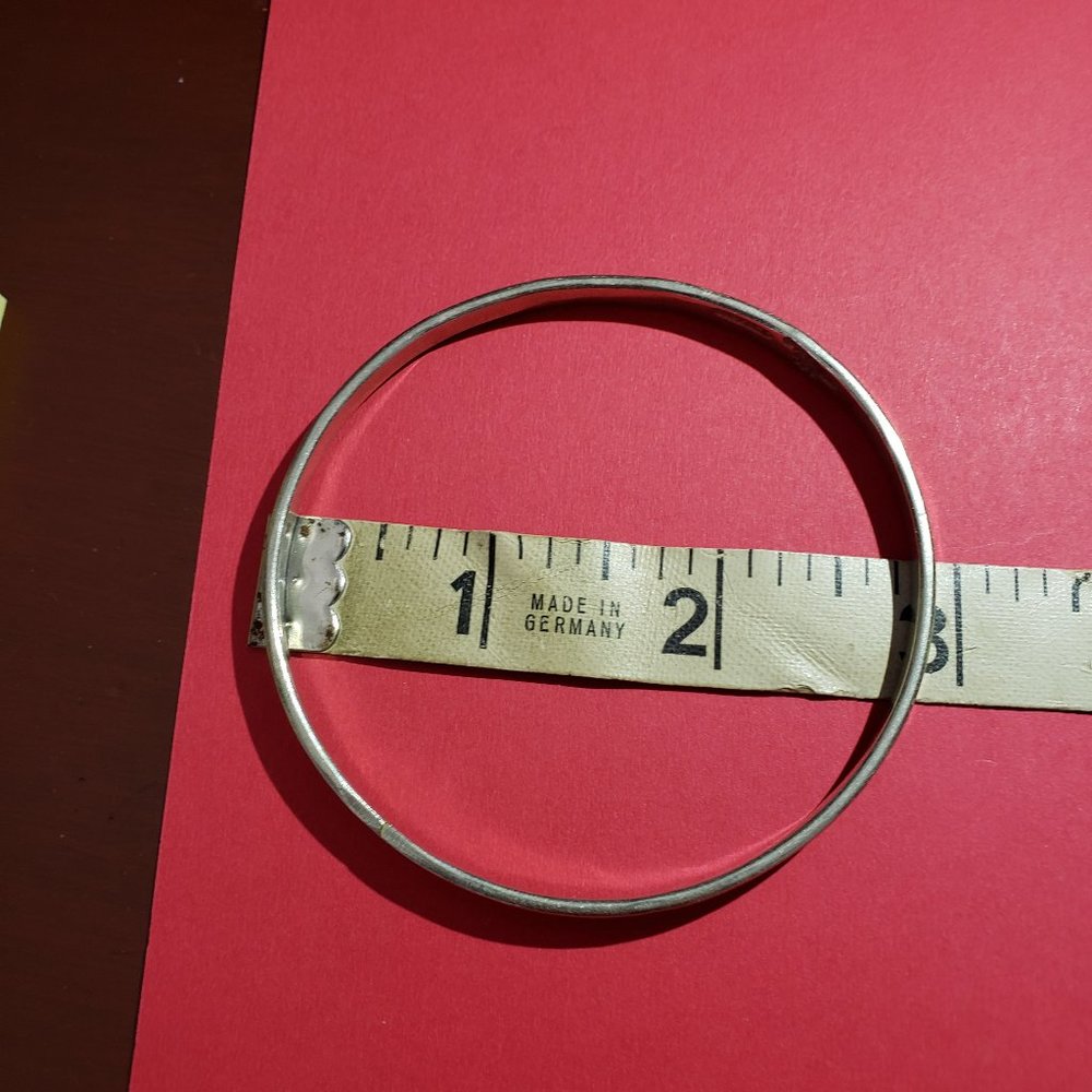 Vintage Handmade 925 Bangle Bracelet - Picture 3 of 3